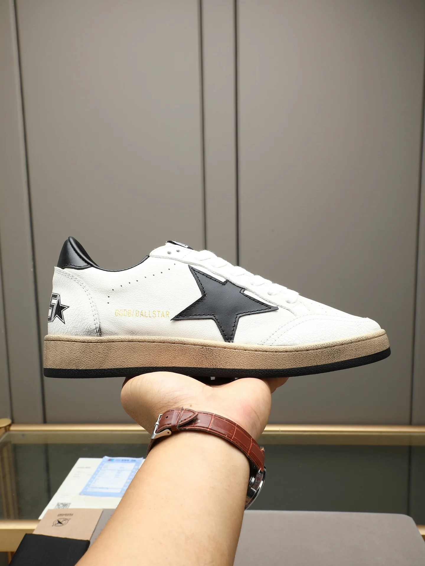 GGDB Sneakers Leather Sheepskin Rubber White-Black EU35-44 B20202609110751