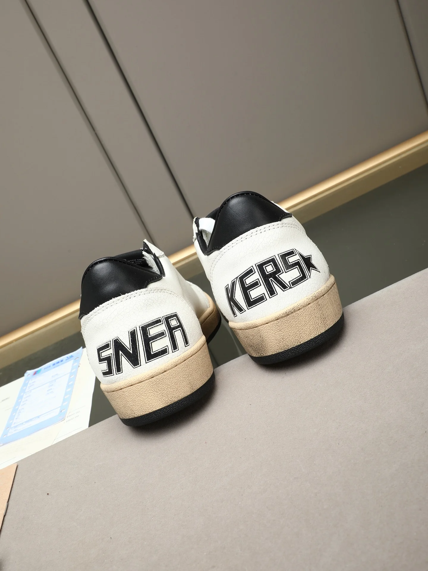 GGDB Sneakers Leather Sheepskin Rubber White-Black EU35-44 B20202609110751 - Image 5