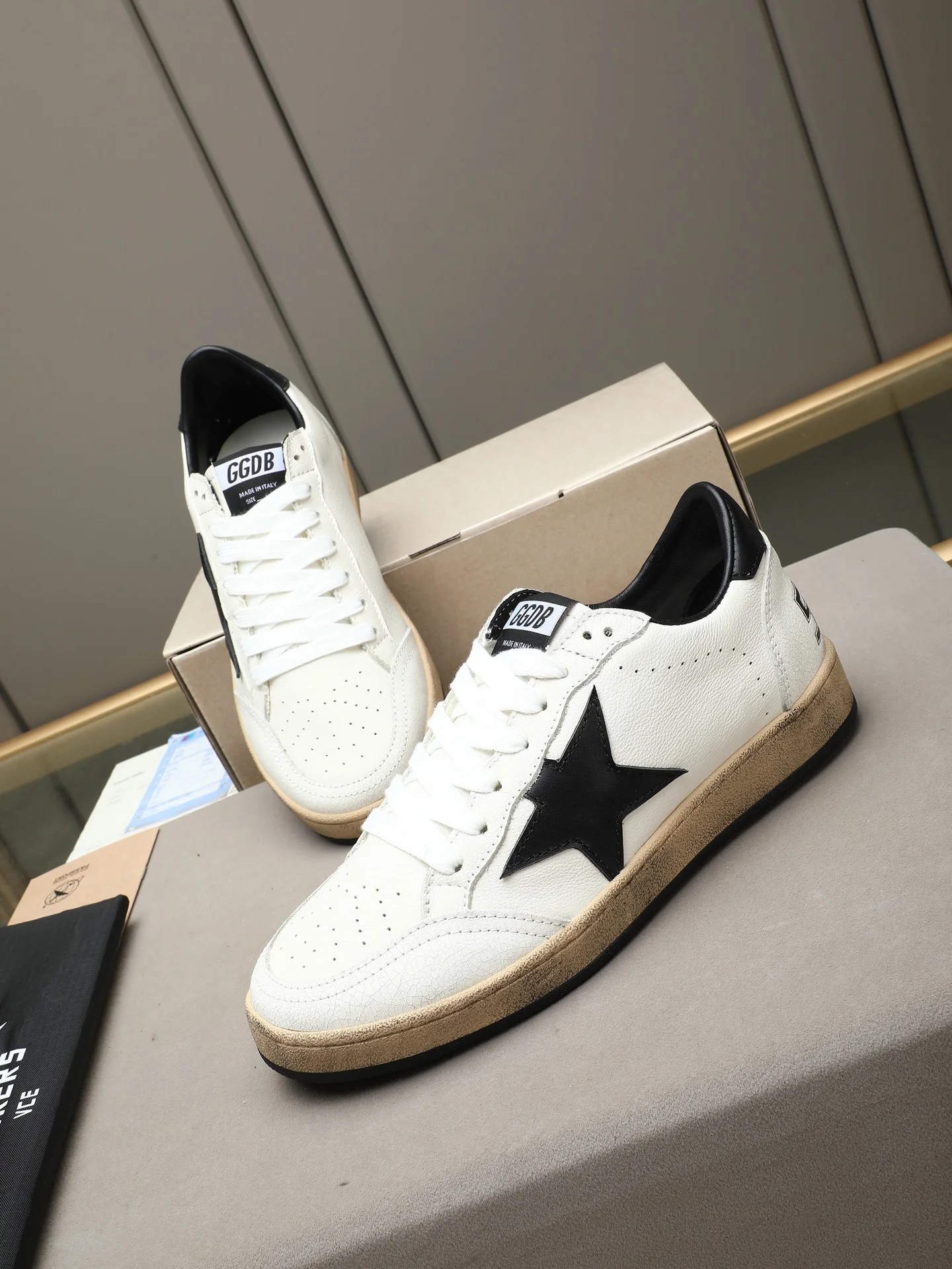 GGDB Sneakers Leather Sheepskin Rubber White-Black EU35-44 B20202609110751 - Image 9
