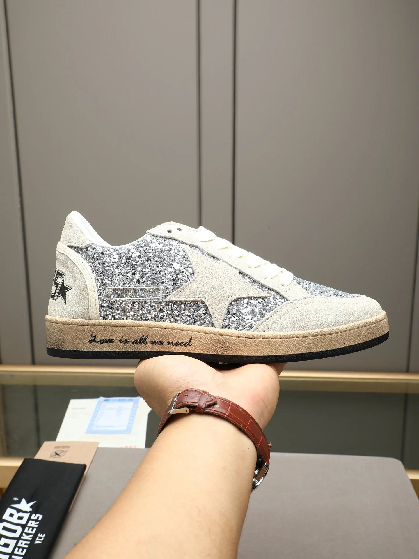 GGDB Sneakers Silver-Beige B20202609110731