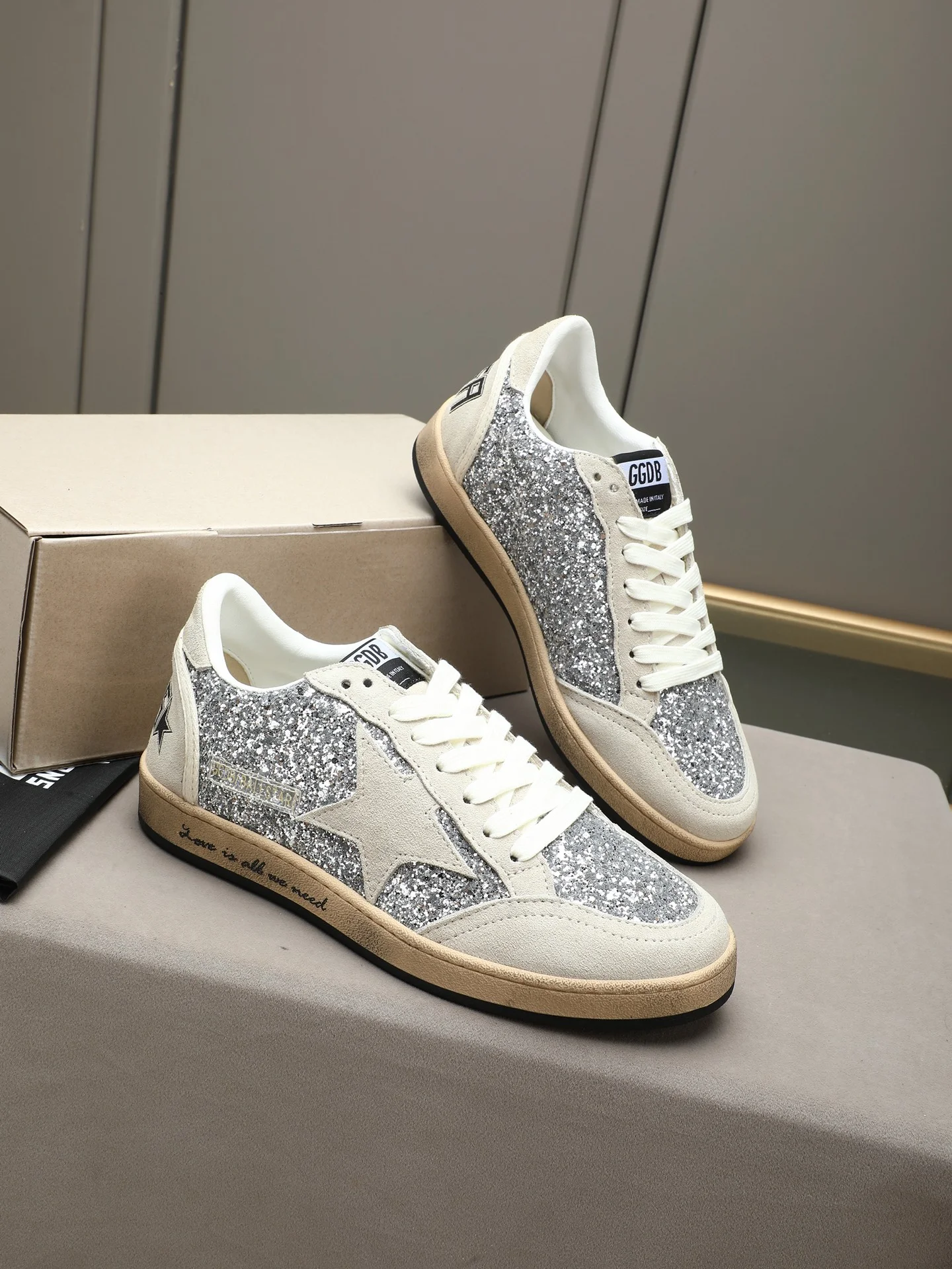 GGDB Sneakers Silver-Beige B20202609110731 - Image 4