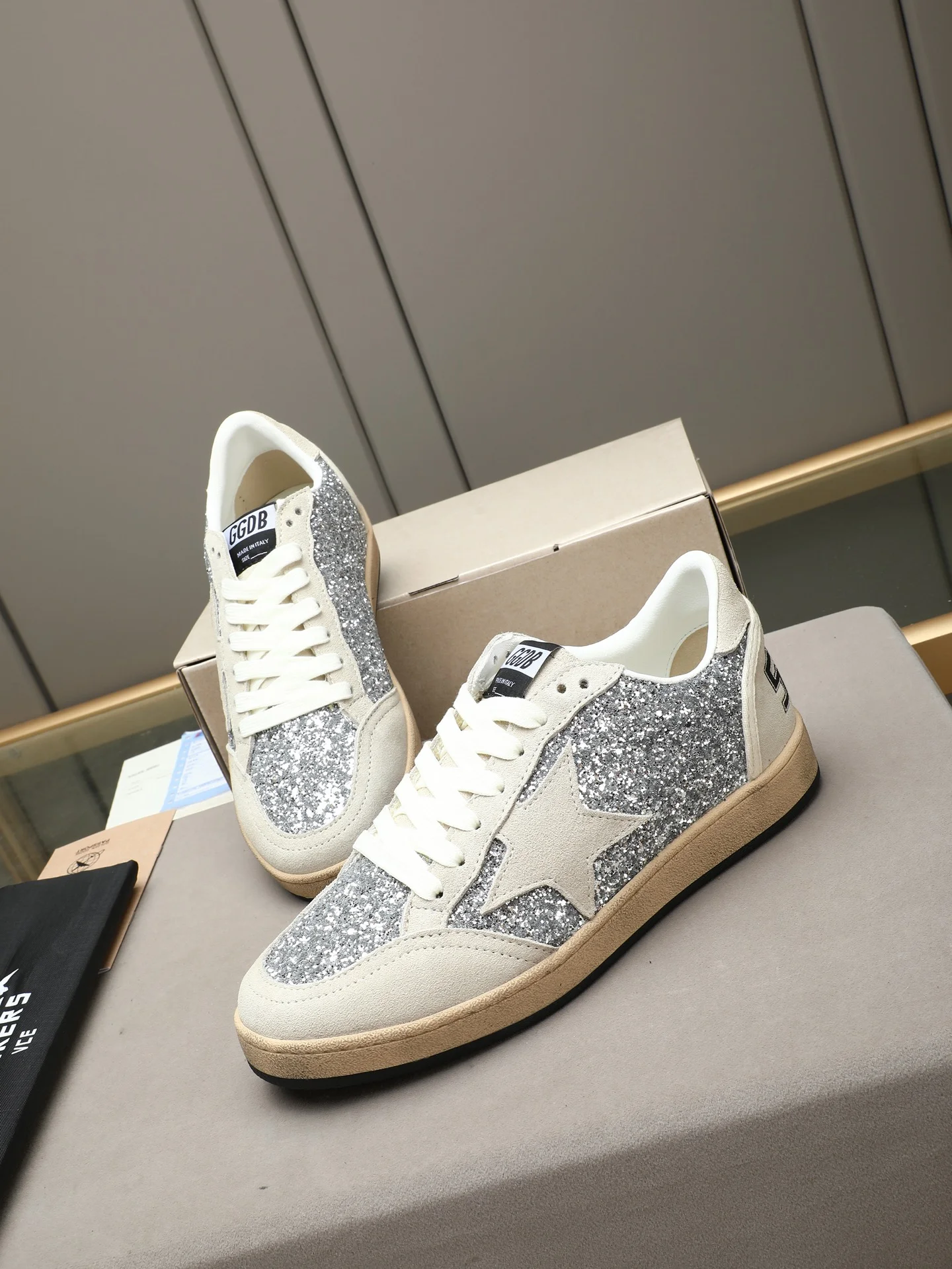 GGDB Sneakers Silver-Beige B20202609110731 - Image 8