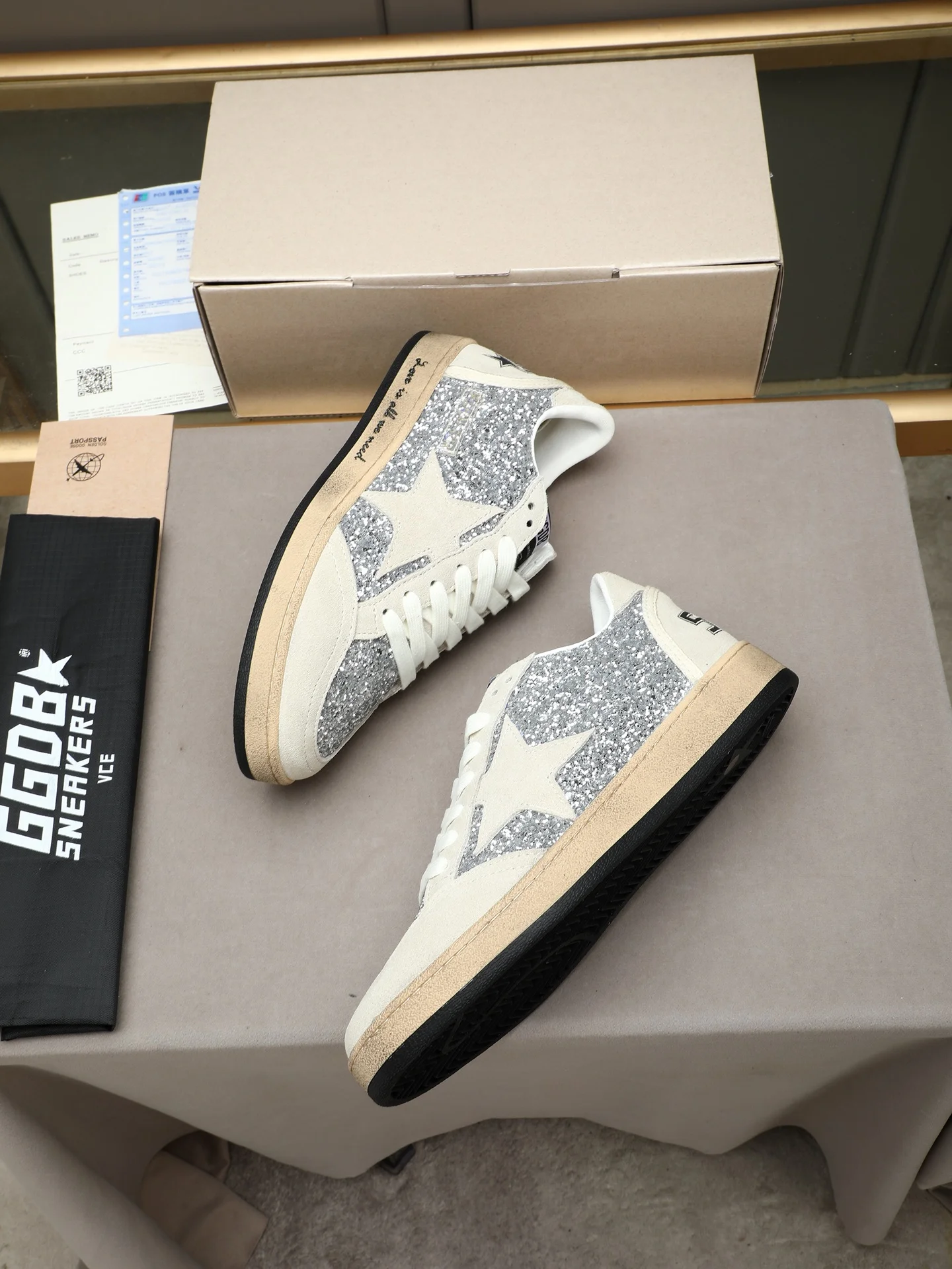 GGDB Sneakers Silver-Beige B20202609110731 - Image 9