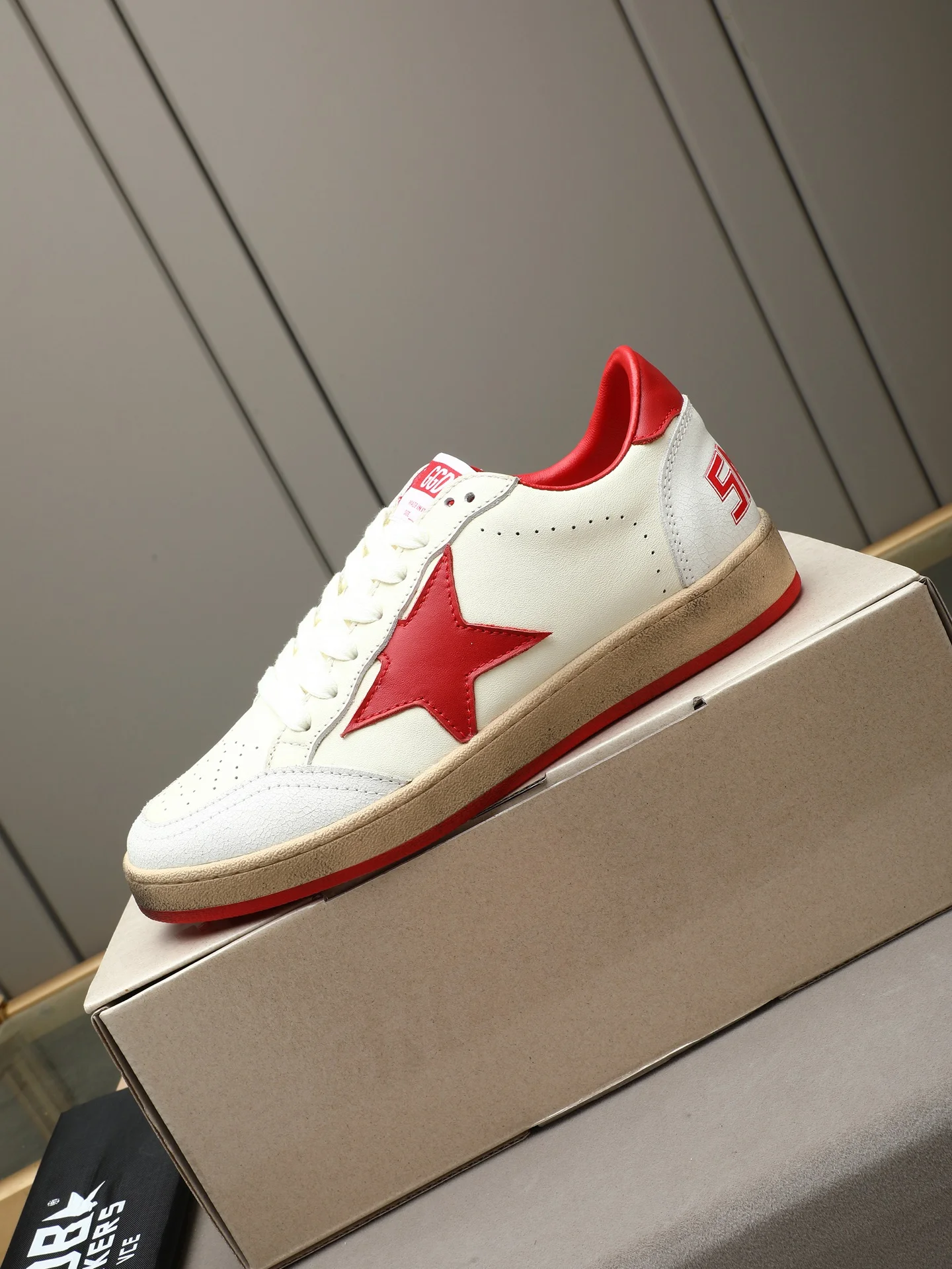 GGDB Sneakers White-Red B20202609110746 - Image 6