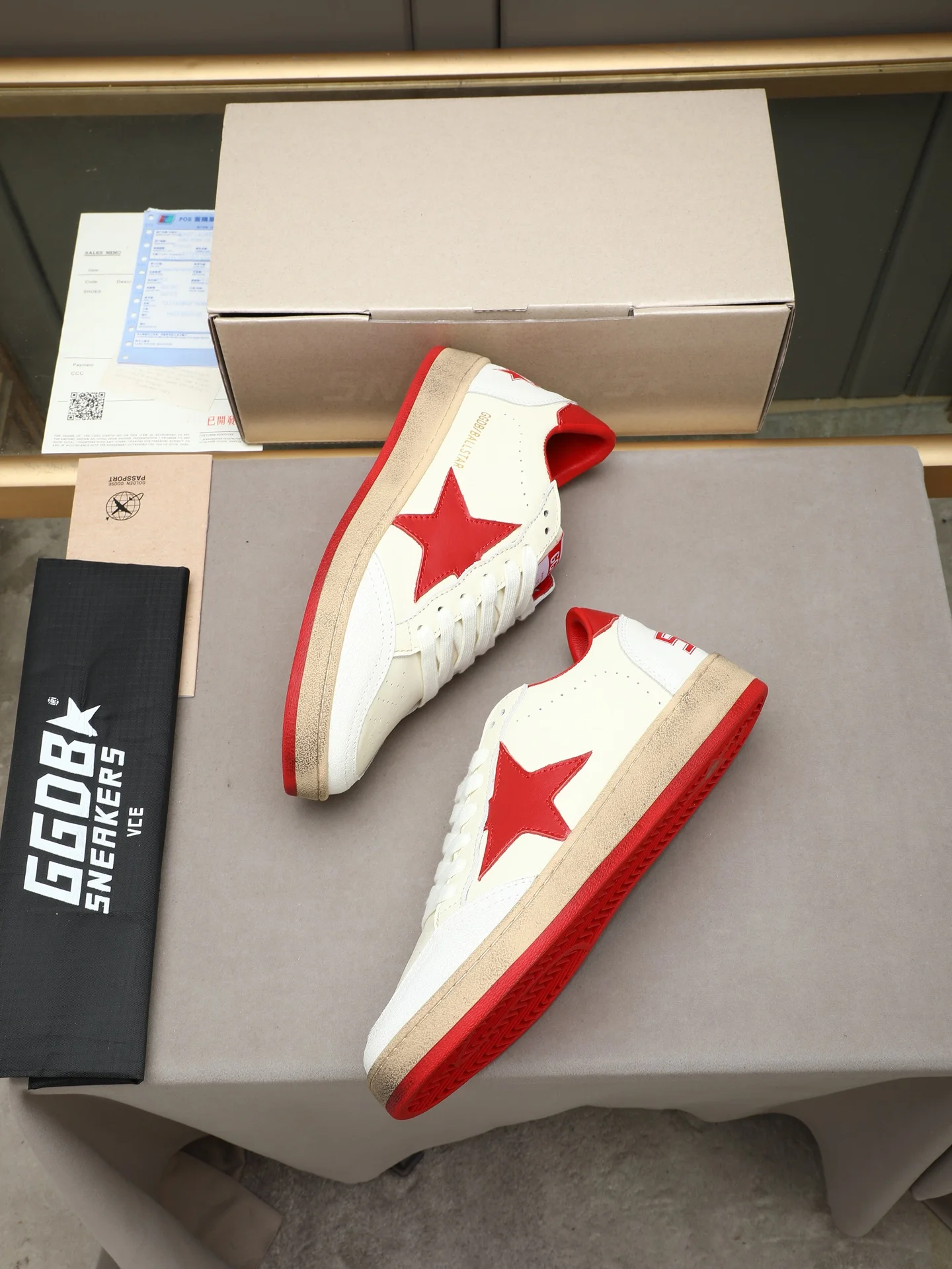 GGDB Sneakers White-Red B20202609110746 - Image 8