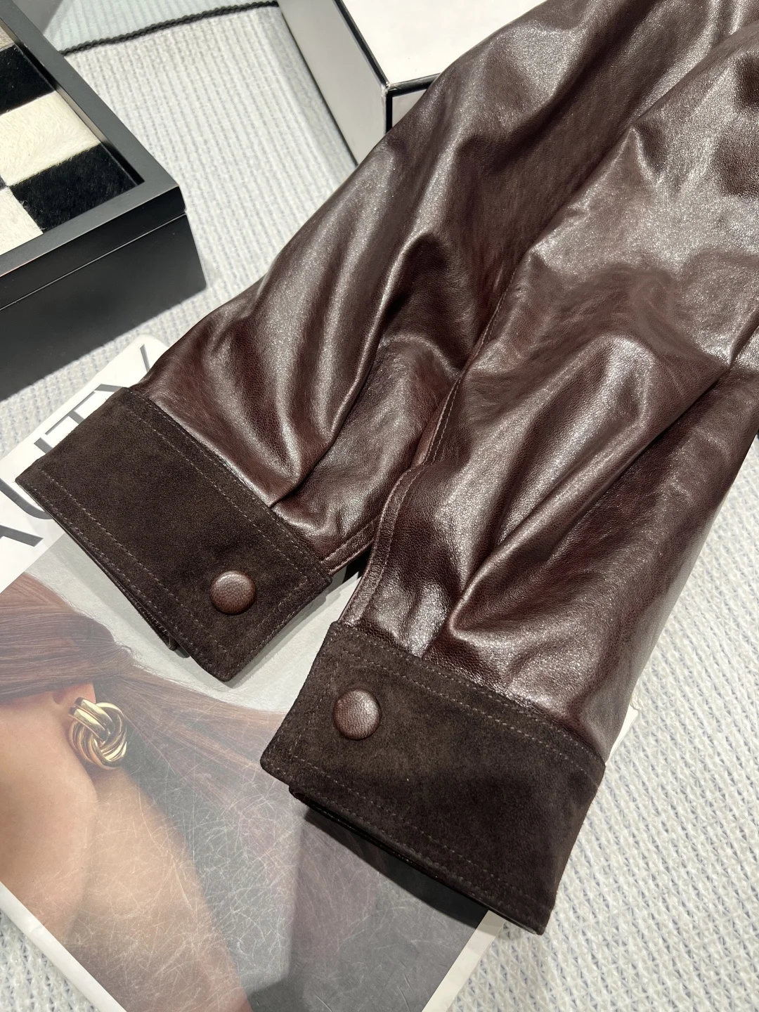 GIVENCHY Jackets Sheepskin Leather Brown S-XL G80202609060330 - Image 7