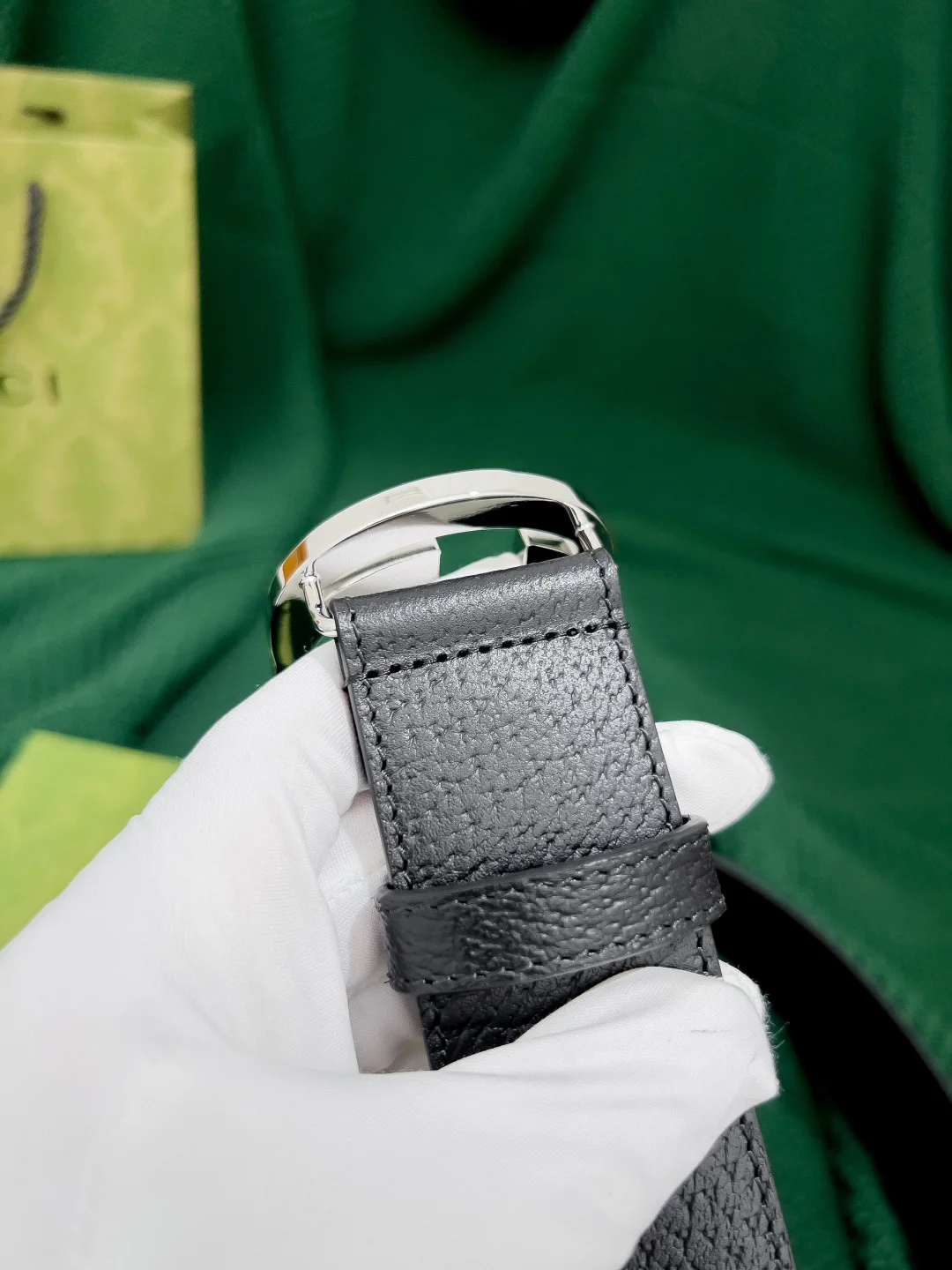 GUCCI Belts Black-Silver 40mm Width A60202609070321 - Image 6