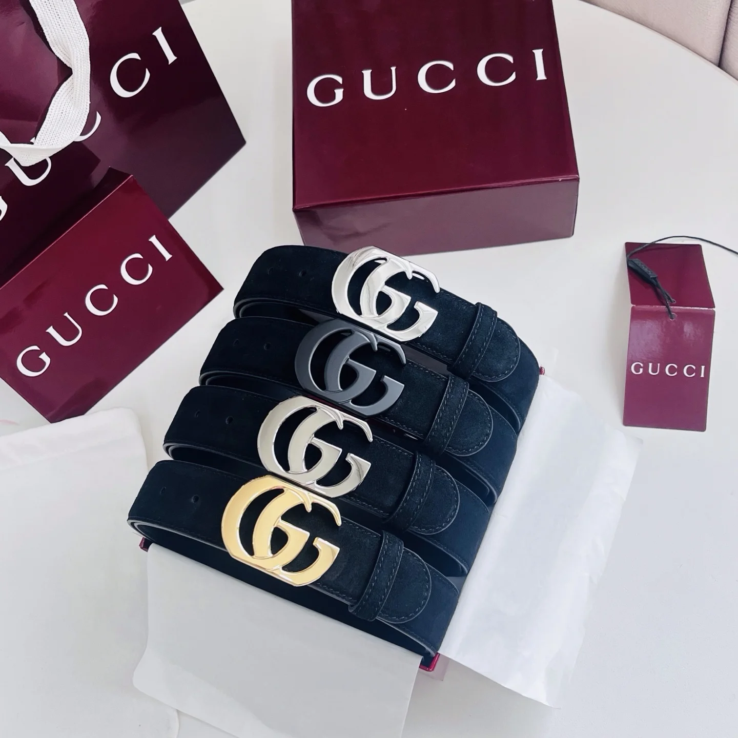 GUCCI Belts Black-Silver A60202609070023 - Image 8