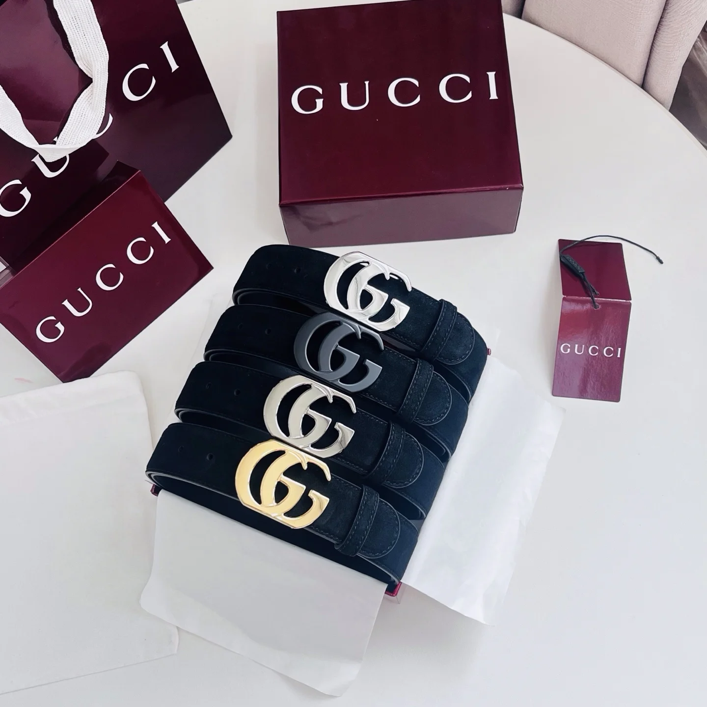 GUCCI Belts Black-Silver A60202609070023 - Image 9