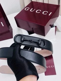 Alternative view of GUCCI Belts Calf Leather Black-Pink A80202609070550
