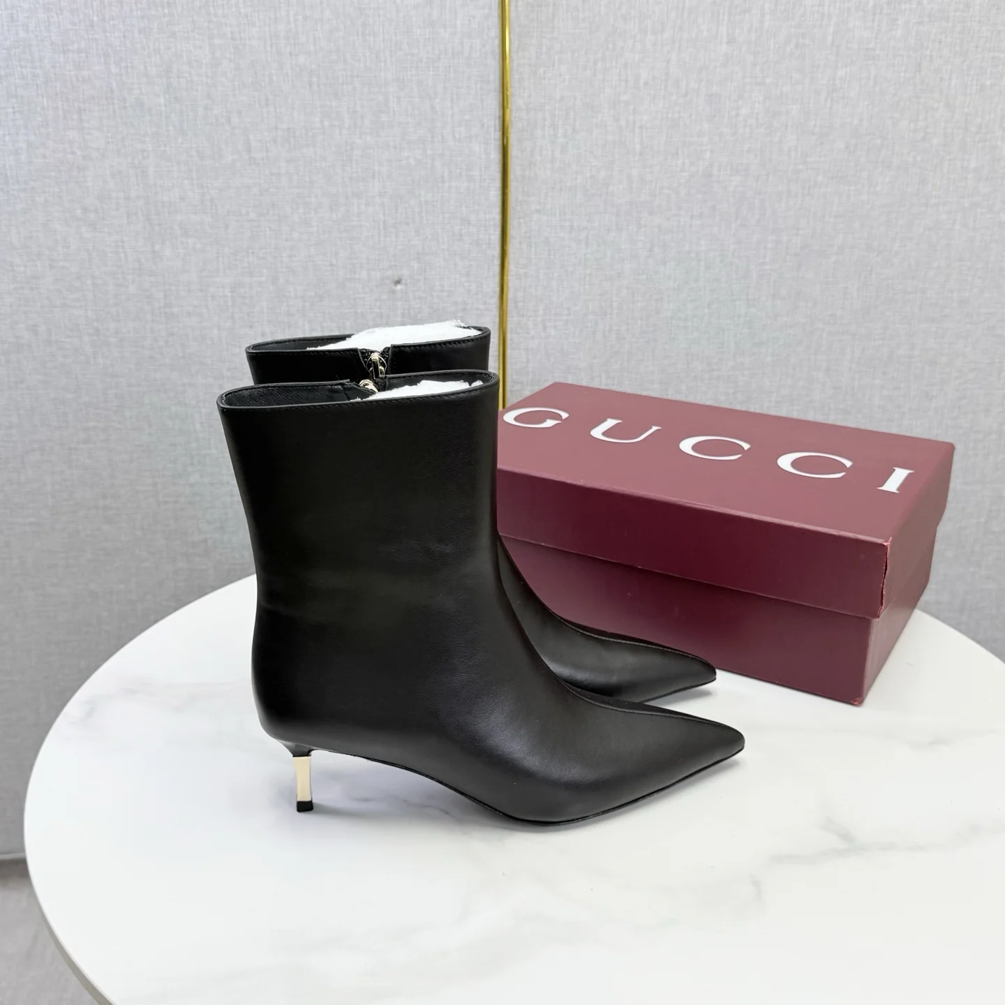 GUCCI Booties Black-Gold C60202609110613
