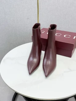 Alternative view of GUCCI Booties Brown-Silver C60202609110615