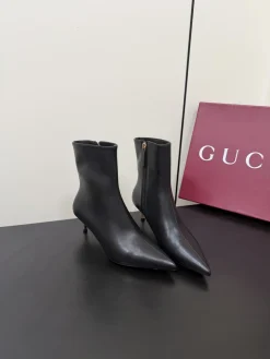 Alternative view of GUCCI Booties Leather Canvas Black EU35-42 C70202609110761