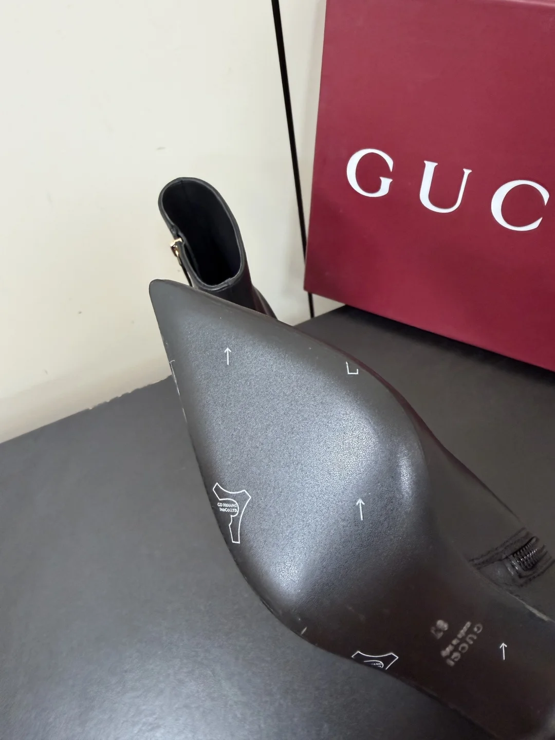 GUCCI Booties Leather Canvas Black EU35-42 C70202609110761 - Image 9
