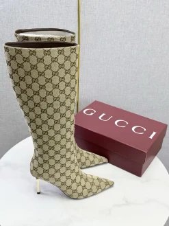 GUCCI Boots Beige-Brown D80202609110596