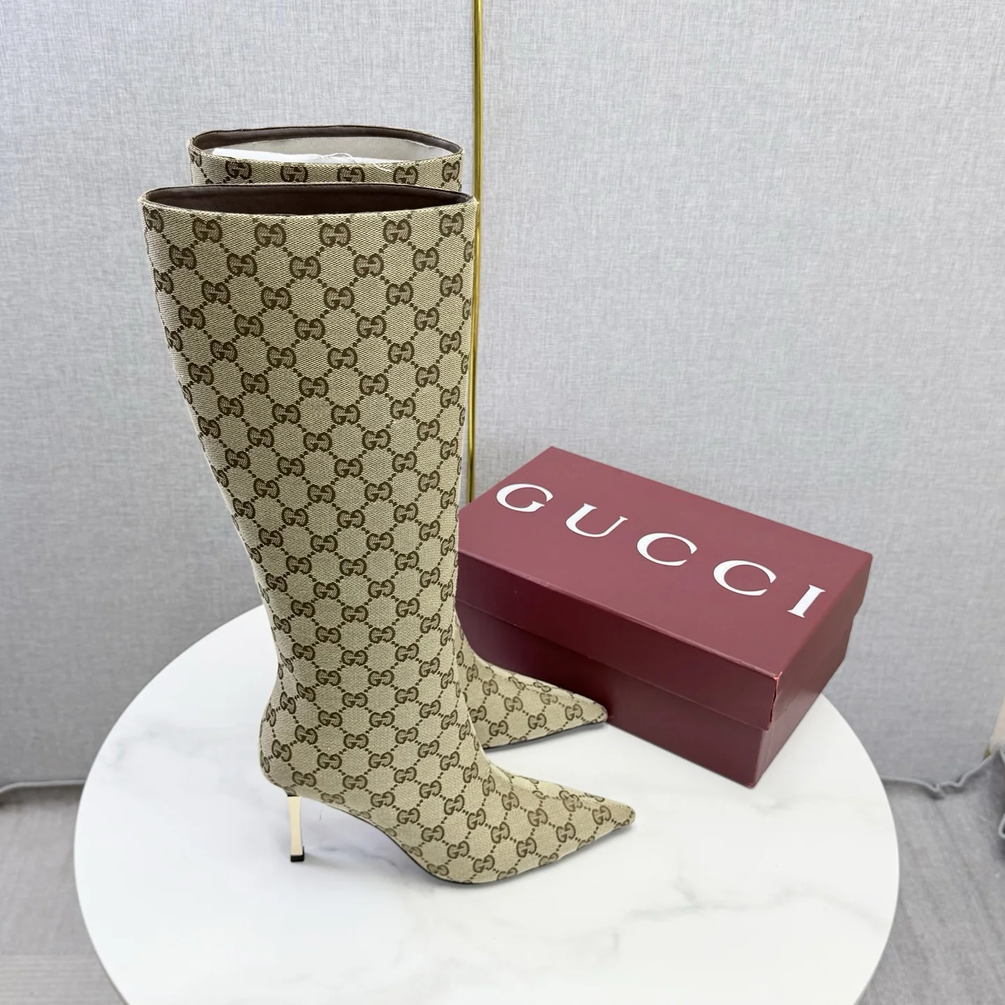 GUCCI Boots Beige-Brown D80202609110596