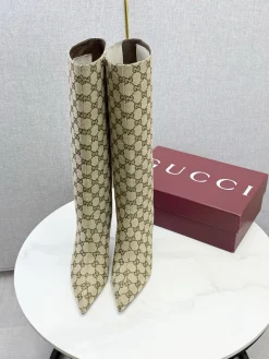 Alternative view of GUCCI Boots Beige-Brown D80202609110596