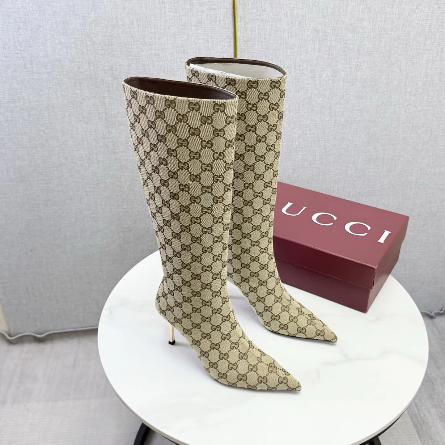 GUCCI Boots Beige-Brown D80202609110596 - Image 4