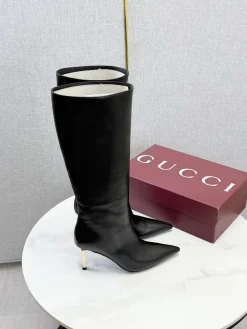 GUCCI Boots Black-Gold E10202609110598