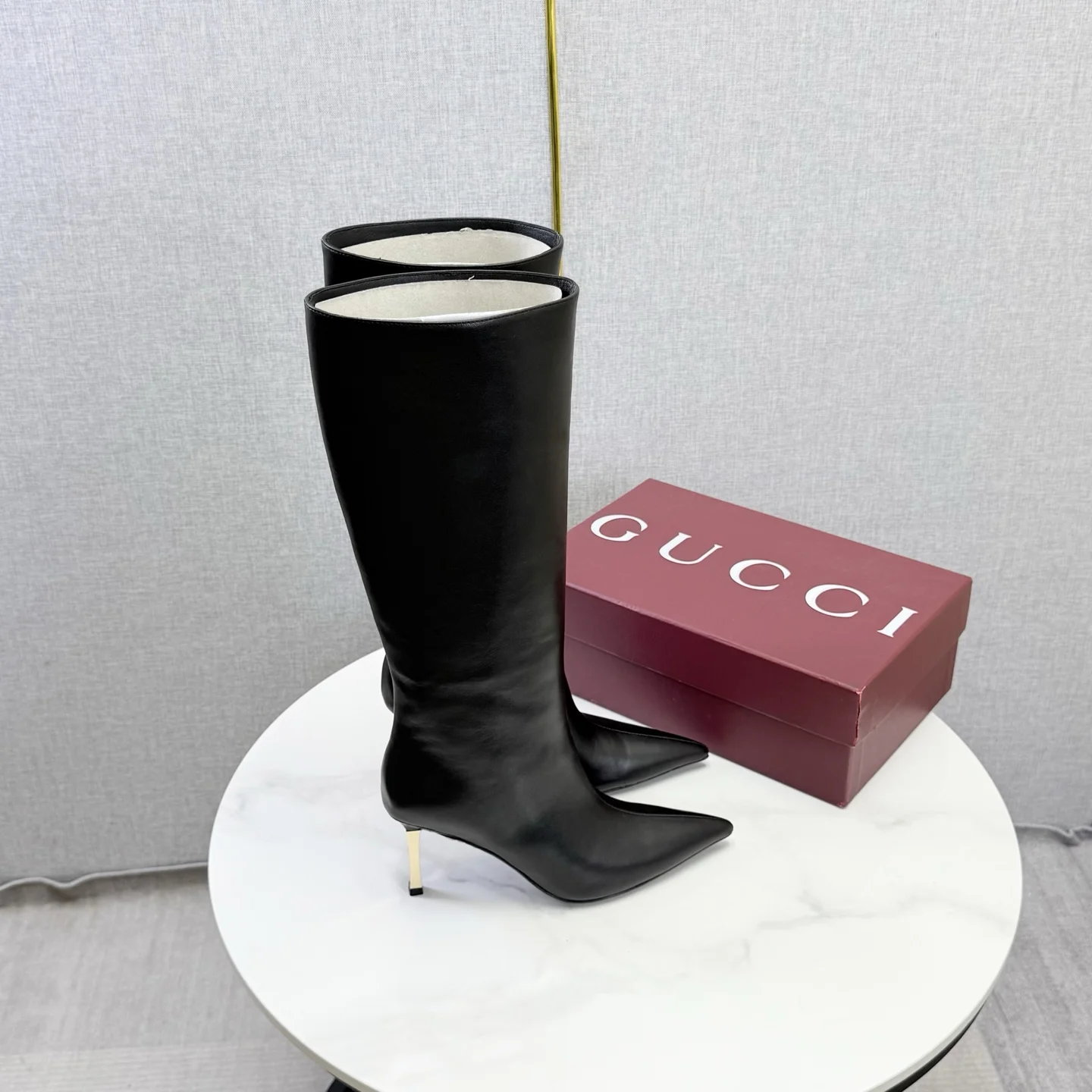 GUCCI Boots Black-Gold E10202609110598