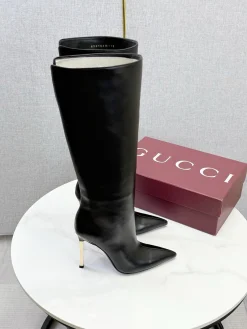 GUCCI Boots Black-Gold E10202609110599