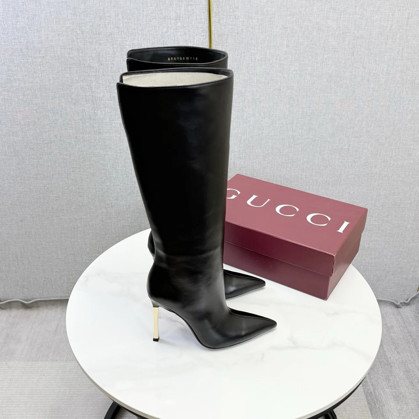 GUCCI Boots Black-Gold E10202609110599