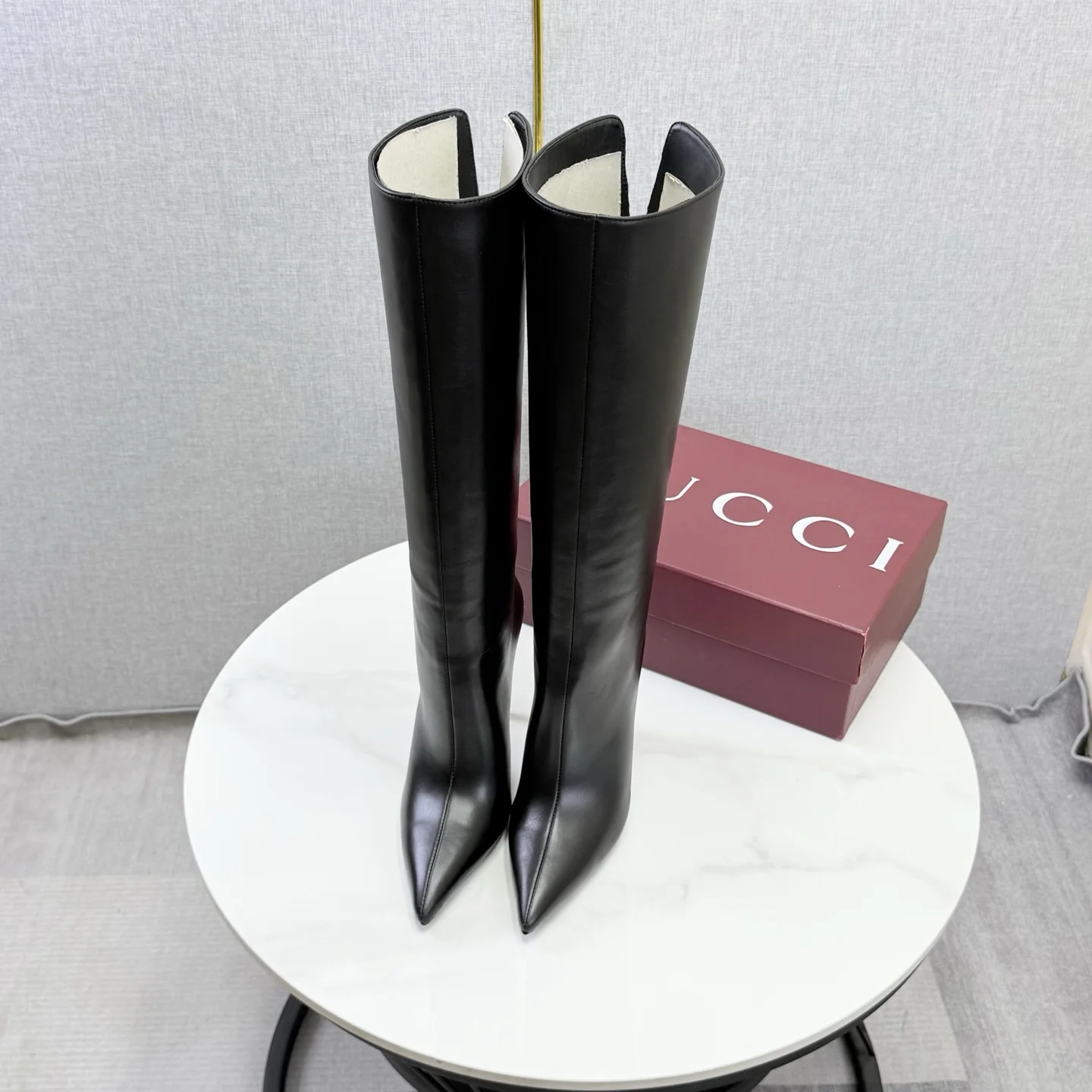 GUCCI Boots Black-Gold E10202609110599 - Image 2