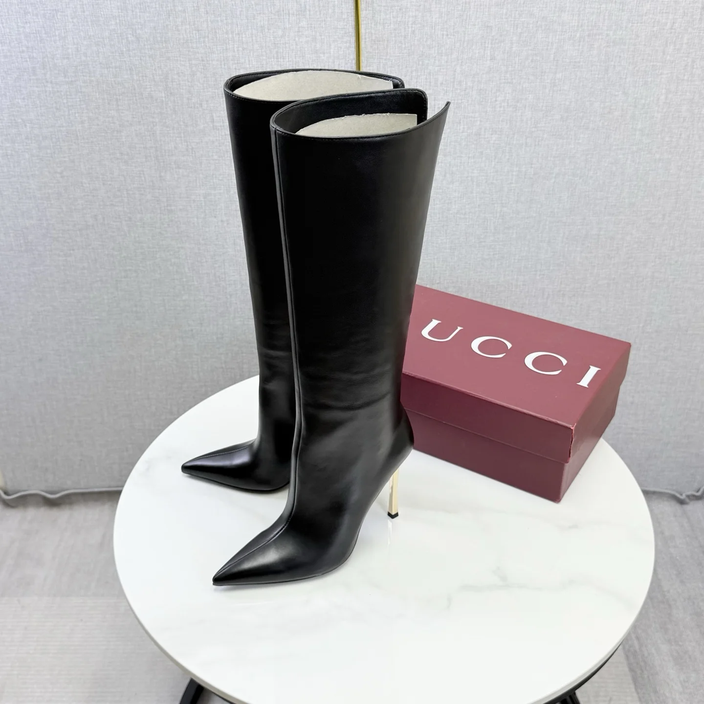 GUCCI Boots Black-Gold E10202609110599 - Image 3