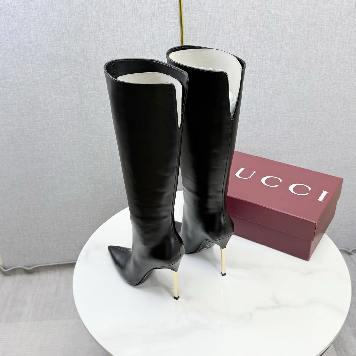 GUCCI Boots Black-Gold E10202609110599 - Image 5