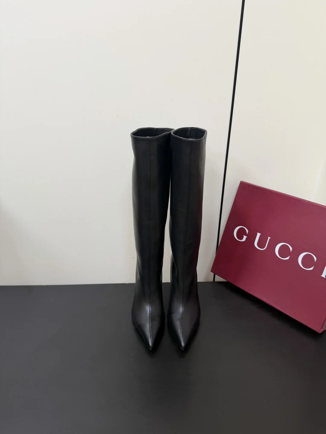 GUCCI Boots Calf Leather Black EU35-42 D80202609110763