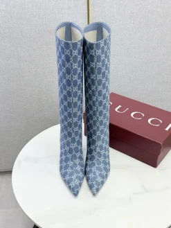 Alternative view of GUCCI Boots Patent Leather Blue-White EU35-39 D80202609110597