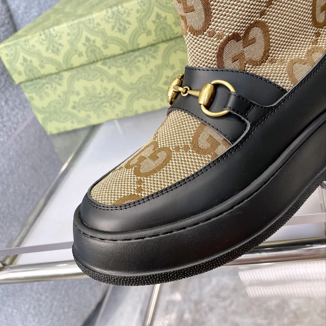 GUCCI Boots Shearling Leather Black-Beige EU35-42 C40202609111805 - Image 7