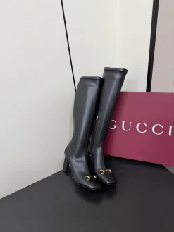 GUCCI Boots Stretch Lambskin Black-Gold EU35-42 D50202609110756