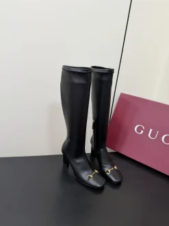 Alternative view of GUCCI Boots Stretch Lambskin Black-Gold EU35-42 D50202609110756