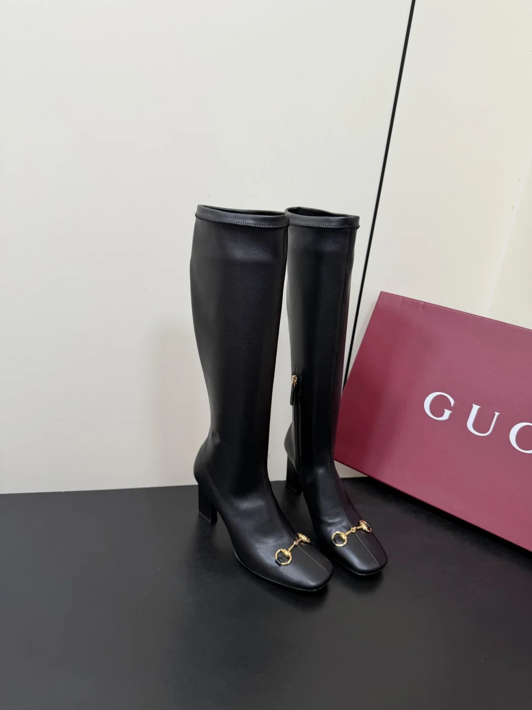 GUCCI Boots Stretch Lambskin Black-Gold EU35-42 D50202609110756 - Image 2