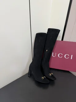 GUCCI Boots Stretch Lambskin Black-Gold EU35-42 D50202609110757