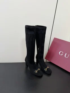 Alternative view of GUCCI Boots Stretch Lambskin Black-Gold EU35-42 D50202609110757