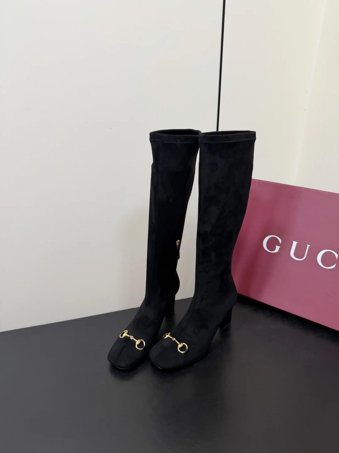 GUCCI Boots Stretch Lambskin Black-Gold EU35-42 D50202609110757 - Image 3