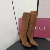 GUCCI Boots Stretch Lambskin Brown-Gold EU35-42 D50202609110758