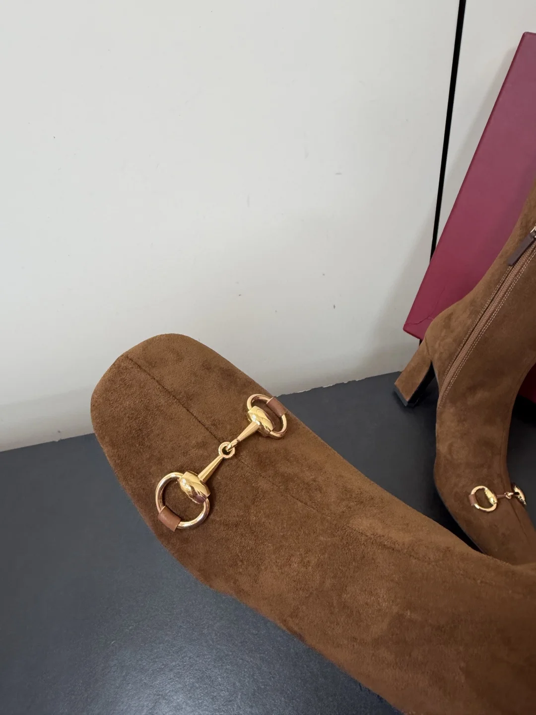 GUCCI Boots Stretch Lambskin Brown-Gold EU35-42 D50202609110758 - Image 6
