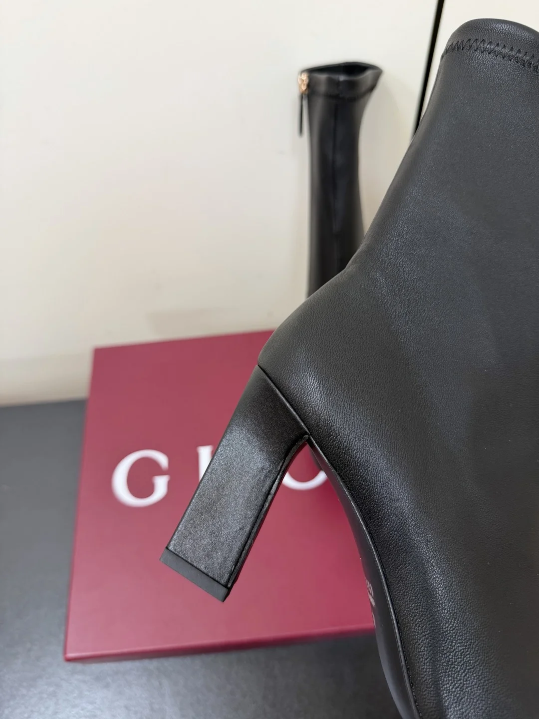 GUCCI Boots Stretch Sheepskin Black-Gold EU35-41 D20202609110753 - Image 8