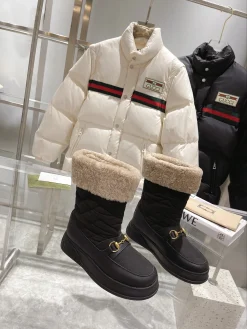 Alternative view of GUCCI Boots Wool Leather Black-Beige EU35-42 C40202609111811