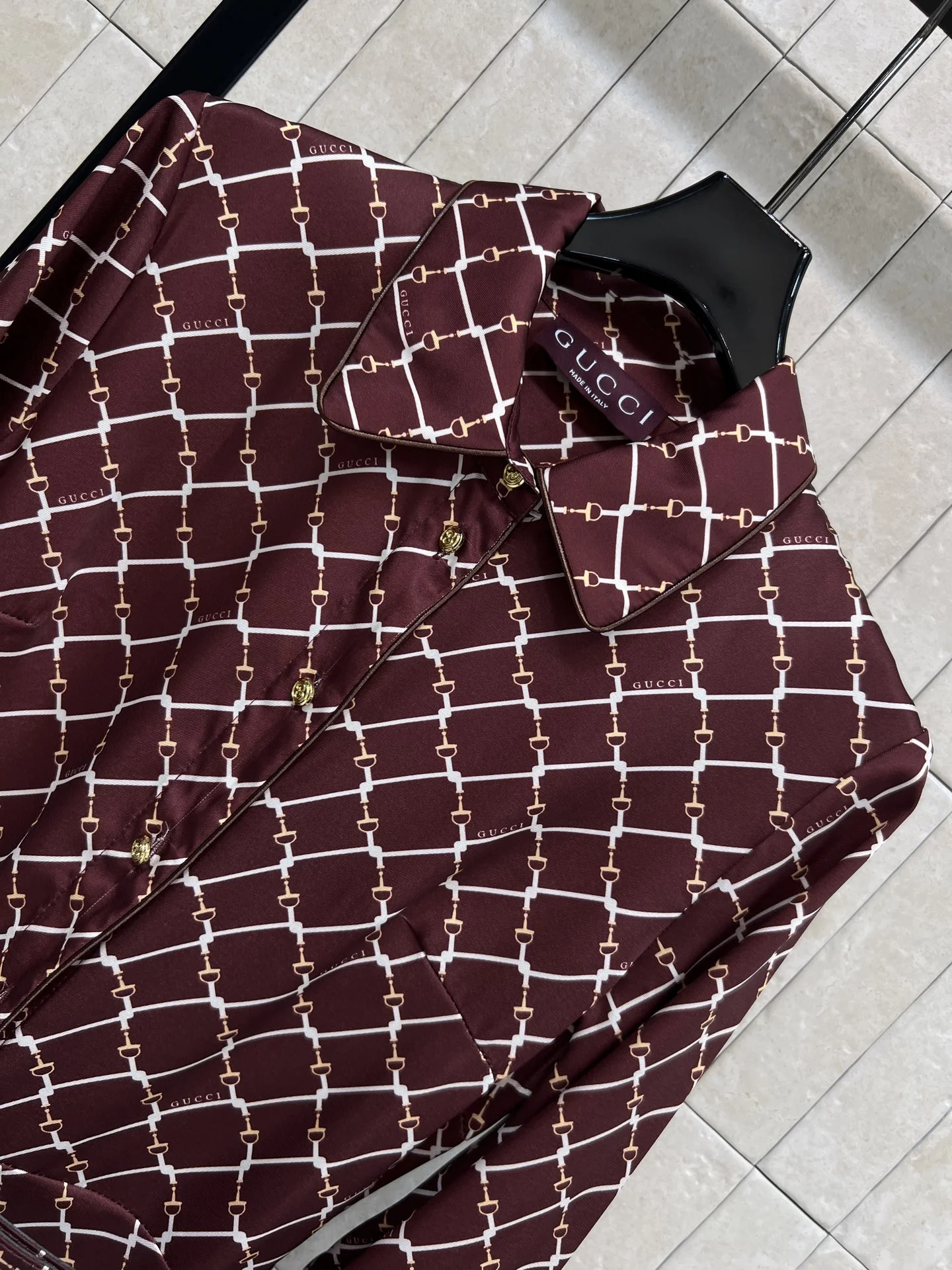 GUCCI Dresses Burgundy-White S-M-L C05202609060005 - Image 2