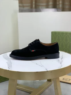 GUCCI Formal Shoes Calf Leather Black-Green-Red EU39-45 D80202609111075