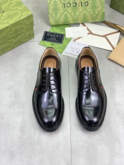 Alternative view of GUCCI Formal Shoes Calf Leather Black-Green-Red EU39-45 D80202609111077