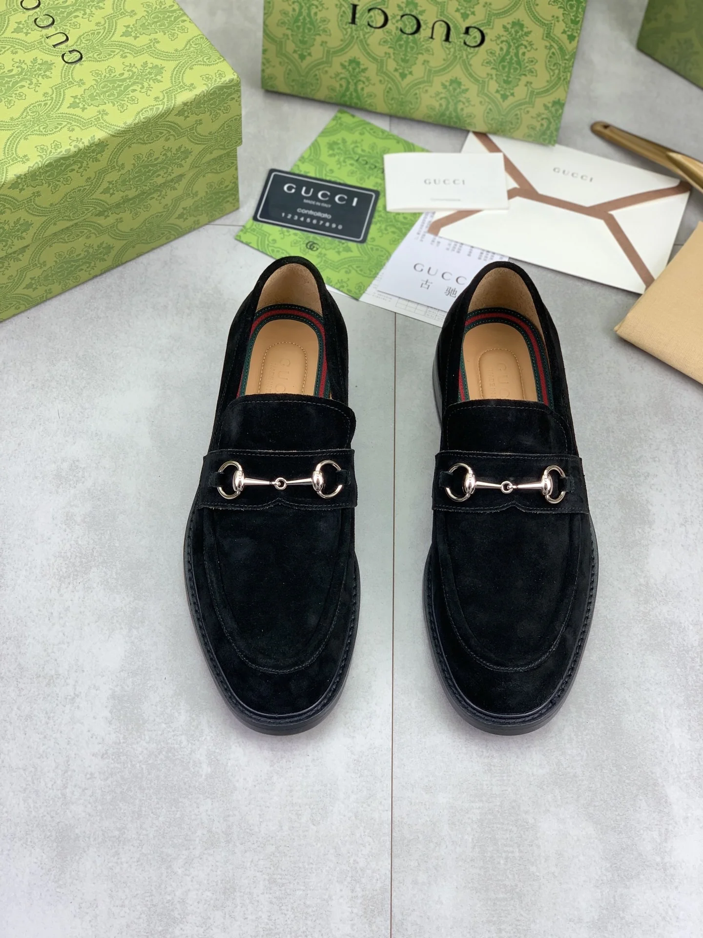 GUCCI Formal Shoes Calf Leather Black-Silver EU39-45 D80202609111070 - Image 2