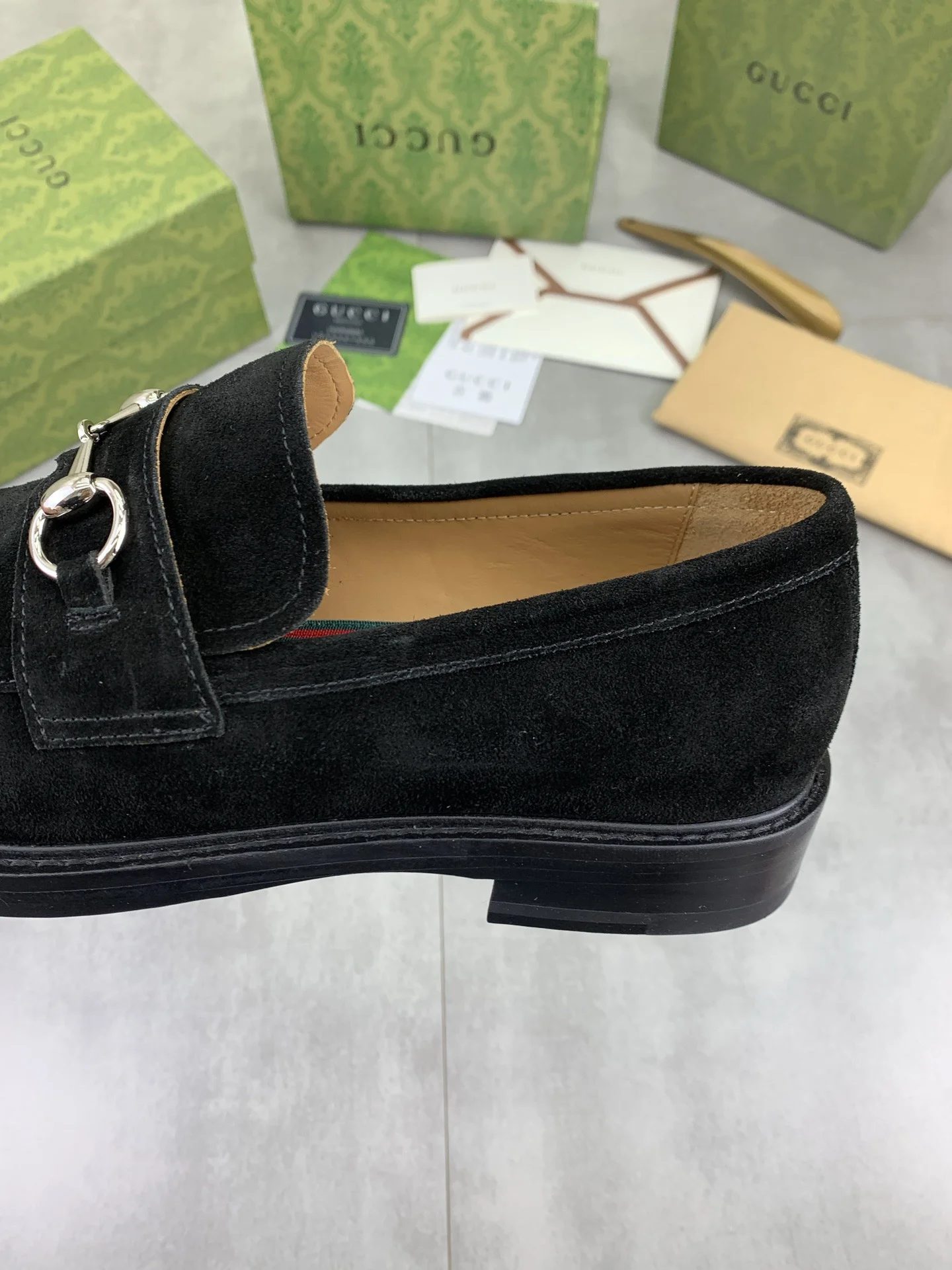 GUCCI Formal Shoes Calf Leather Black-Silver EU39-45 D80202609111070 - Image 7