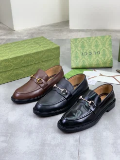 Alternative view of GUCCI Formal Shoes Calf Leather Brown-Gold EU39-45 D80202609111074