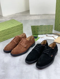 Alternative view of GUCCI Formal Shoes Calf Leather Brown-Green EU39-45 D80202609111076