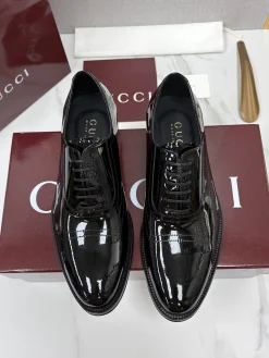 GUCCI Formal Shoes Calfskin Leather Black EU39-44 D40202609110964